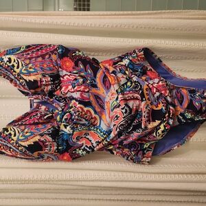 Colorful Paisley Print Swimsuit